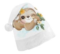 JZemdybill Christmas Hat for Adults,Adorable Little Sloth Hat for Various Holiday Parties