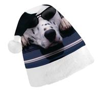 JZemdybill Christmas Hat for Adults,Dalmatian Hat for Various Holiday Parties