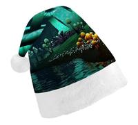 JZemdybill Christmas Hat for Adults,Psychedelic Mushroom Hat for Various Holiday Parties