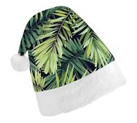 JZemdybill Christmas Hat for Adults,Tropical Plant Leaves Hat for Various Holiday Parties