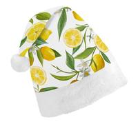 JZemdybill Christmas Hat for Adults,Yellow Lemon Hat for Various Holiday Parties