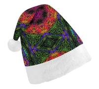 JZemdybill Christmas Hat,Psychedelic Kaleidoscope Hat for Various Holiday Parties