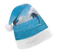 JZemdybill Christmas Hat,Two Dolphin Hat for Various Holiday Parties
