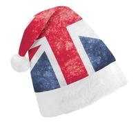 JZemdybill Christmas Hat,Vintage Union Jack British Flag Hat for Various Holiday Parties