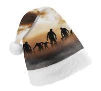 JZemdybill Christmas Hat,Zombies Dead Men Walking Body at Night Hat for Various Holiday Parties