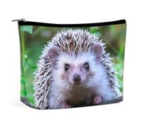 JZemdybill Cosmetic Bag, Cute Little Hedgehog Makeup Bag, Portable Toiletry Bag with Zipper for Daily Use, Travel