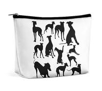 JZemdybill Cosmetic Bag, Italian Greyhound Dog Makeup Bag, Portable Toiletry Bag with Zipper for Daily Use, Travel