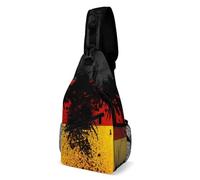 JZemdybill Crossbody Bag, Germany Flag Eagle Chest Bag, Sling Bag for Travel Shopping Sports