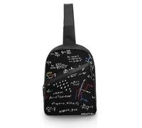 JZemdybill Crossbody Bag, Math Linear Mathematics Education Chest Bag, Sling Bag for Travel Shopping Sports