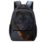 JZemdybill Durable Oxford Cloth Casual Daypack, Fantasy Wolf Backpack, College Bag for Boys, Girls, Travel, Sports