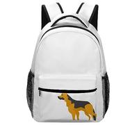JZemdybill Durable Oxford Cloth Casual Daypack, German Shepherd Backpack, College Bag for Boys, Girls, Travel, Sports