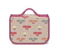 JZemdybill Hanging Wash Bag, Cute Jack Russell Terrier Toiletry Bag, Waterproof Makeup Bag for Travel, Business, Vacation