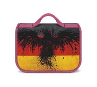 JZemdybill Hanging Wash Bag, Germany Flag Eagle Toiletry Bag, Waterproof Makeup Bag for Travel, Business, Vacation