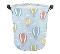JZemdybill Laundry Hamper, Colorful Hot Air Balloon Laundry Basket, Washing Basket with Handle