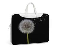 JZemdybill Leather Laptop Case, Dandelion Seeds Laptop Sleeves