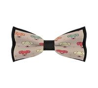 JZemdybill Men's Pre-Tied Bow Tie, Cute Jack Russell Terrier Bow Tie, Adjustable Neck Bowtie for Parties