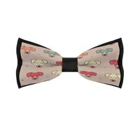 JZemdybill Men's Pre-Tied Bow Tie, Cute Jack Russell Terrier Bow Tie, Adjustable Neck Bowtie for Parties