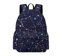 JZemdybill Rucksack, Glow in The Dark Constellations Midnight Backpack, Casual Daypack for Outdoors,Sport,Travel