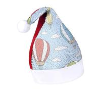 JZemdybill Sequined Christmas Hat for Adults,Colorful Hot Air Balloon Hat for Various Holiday Parties