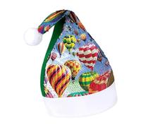 JZemdybill Sequined Christmas Hat for Adults,Hot Air Balloon Sky Hat for Various Holiday Parties