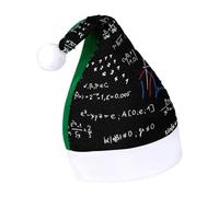 JZemdybill Sequined Christmas Hat for Adults,Math Linear Mathematics Education Hat for Various Holiday Parties