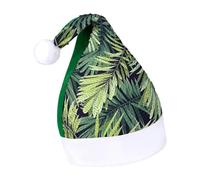 JZemdybill Sequined Christmas Hat for Adults,Tropical Plant Leaves Hat for Various Holiday Parties