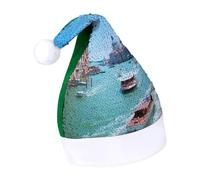 JZemdybill Sequined Christmas Hat for Adults,Venice Italy Hat for Various Holiday Parties