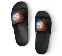 JZemdybill Shower Slippers, Baseball Ball Sliders for Men And Women, Non-Slip Slides
