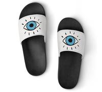 JZemdybill Shower Slippers, Evil Eye Sliders for Men And Women, Non-Slip Slides