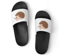 JZemdybill Shower Slippers, Hedgehog Sliders for Men And Women, Non-Slip Slides