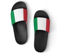 JZemdybill Shower Slippers, Italy Flag Sliders for Men And Women, Non-Slip Slides