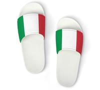 JZemdybill Shower Slippers, Italy Flag Sliders for Men And Women, Non-Slip Slides