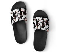 JZemdybill Shower Slippers, Penguin Cute Sliders for Men And Women, Non-Slip Slides