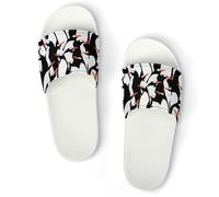 JZemdybill Shower Slippers, Penguin Cute Sliders for Men And Women, Non-Slip Slides