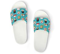 JZemdybill Shower Slippers, Sushi Cute Style Sliders for Men And Women, Non-Slip Slides