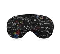 JZemdybill Smooth Fabric Eye Mask, Math Linear Mathematics Education Sleep Mask, Sleeping Eye Mask with Adjustable Headband for Men, Women