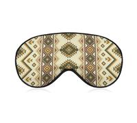 JZemdybill Smooth Fabric Eye Mask, Native American Sleep Mask, Sleeping Eye Mask with Adjustable Headband for Men, Women