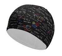 JZemdybill Swimming Hat, Math Linear Mathematics Education Swimming Cap, Bathing Caps for Long Short Hair