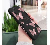 JZFDCLF Butterfly Phone Case For Xiaomi For Redmi Note 14 13 12 12S 11 11E 11S 10 10A 10T 10S 9T 9 8 7 Pro 10C 9T 4G 5G Cover,Black 2,For Note 11ProPlus 5G