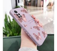 JZFDCLF Butterfly Phone Case For Xiaomi For Redmi Note 14 13 12 12S 11 11E 11S 10 10A 10T 10S 9T 9 8 7 Pro 10C 9T 4G 5G Cover,Light purple 2,For Note 12 5G