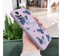 JZFDCLF Butterfly Phone Case For Xiaomi For Redmi Note 14 13 12 12S 11 11E 11S 10 10A 10T 10S 9T 9 8 7 Pro 10C 9T 4G 5G Cover,Light Purple 1,For Note 13ProPlus