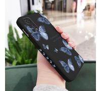 JZFDCLF Butterfly Phone Case For Xiaomi For Redmi Note 14 13 12 12S 11 11E 11S 10 10A 10T 10S 9T 9 8 7 Pro 10C 9T 4G 5G Cover,Black 1,For Note 13ProPlus