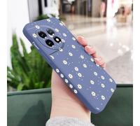 JZFDCLF Floral Daisies Phone Case For Oneplus 12 12R 11 11R 10 10R 10T 9R 9RT 9 8T 8 7 7T Pro 5G Liquid Silicone Cover,Light Blue,For OnePlus 10T