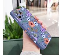 JZFDCLF Flower Phone Case For Xiaomi 15 14T 14 13 13T 12 12X 12T 12S 11 11T Ultra 10 10T 9 9T Pro Lite Liquid Silicone Cover,Light Blue,For Xiaomi 14T