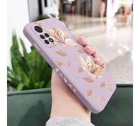 JZFDCLF flower Phone Case For Xiaomi For Redmi Note 14 13 12 12S 11 11S 10 10A 10T 10S 9T 9 8 7 Pro Plus 10C 4G 5G Cover,Light Purple,For Note 12 5G
