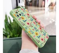 JZFDCLF Flowers Phone Case For Xiaomi Poco F7 X7 M6 X6 F6 M5S F5 X5 M5 F4 X4 M4 F3 M3 Pro C40 4G 5G GT Liquid Silica Cover,Light Green,For Poco X7 Pro