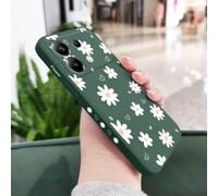 JZFDCLF Tender Daisy Phone Case For Xiaomi Poco X7 X6 F6 M6 M5 M5S F5 X5 F4 X4 M4 F3 M3 X3 Pro 4G 5G GT Silicone Cover,Dark Green,For Poco X7 Pro