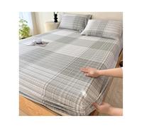 JZFOACHR 100% coton, 1 drap-housse uniquement pour lit double, XL, Queen, King size, avec poche profonde de 27,9 cm, colorants résistants et résistant au rétrécissement (couleur : A, taille : King)