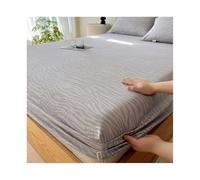 JZFOACHR 100% coton, 1 drap-housse uniquement pour lit double, XL, Queen, King size, avec poche profonde de 27,9 cm, colorants résistants et résistant au rétrécissement (couleur : K, taille : King)