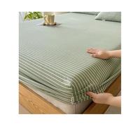 JZFOACHR 100% coton, 1 drap-housse uniquement pour lit double, XL, Queen, King size, avec poche profonde de 27,9 cm, colorants résistants et résistant au rétrécissement (couleur : A, taille : King)